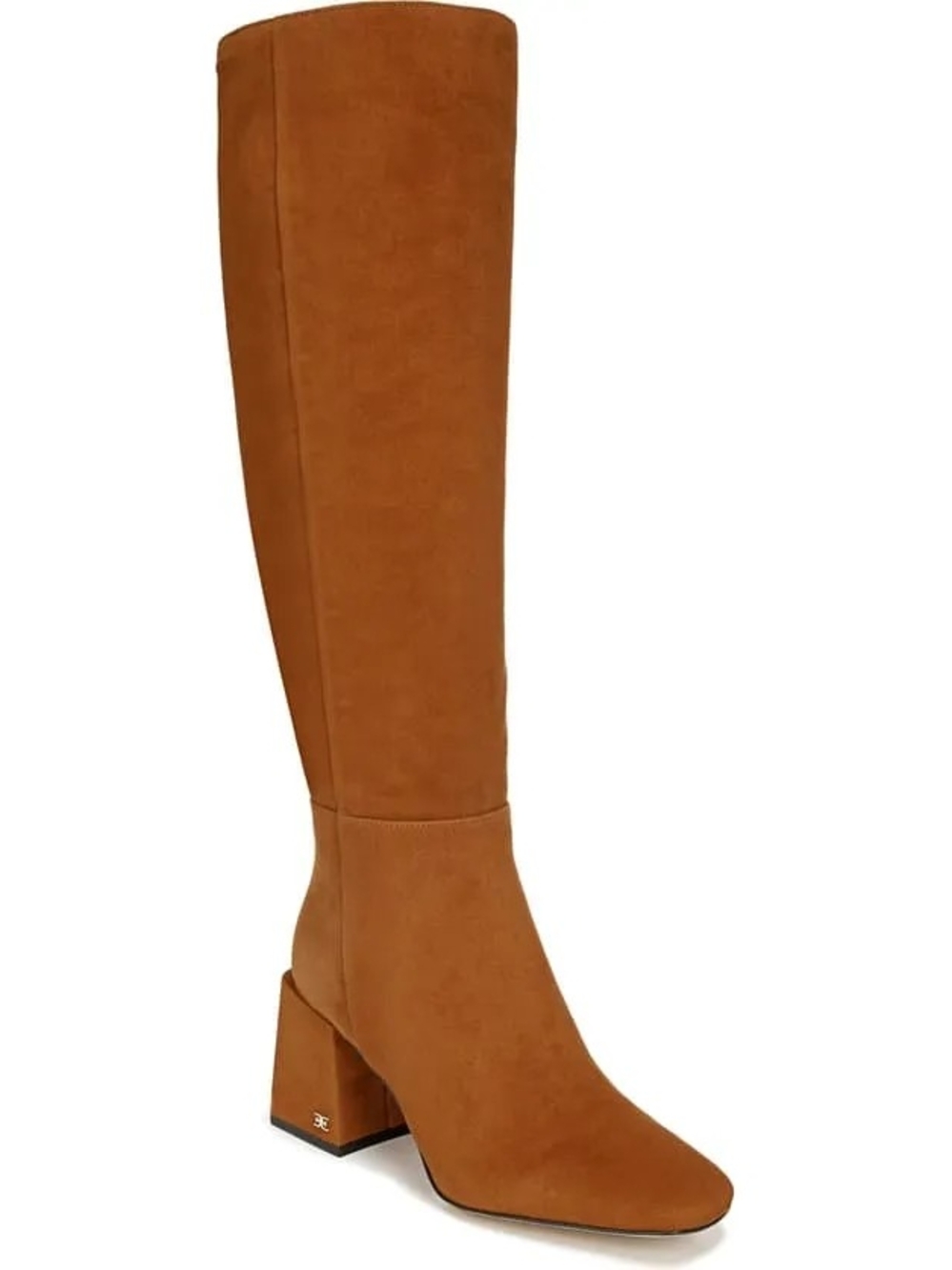 Sam Edelman Davis Knee High Boots Luggage Suede Size 11 NIB